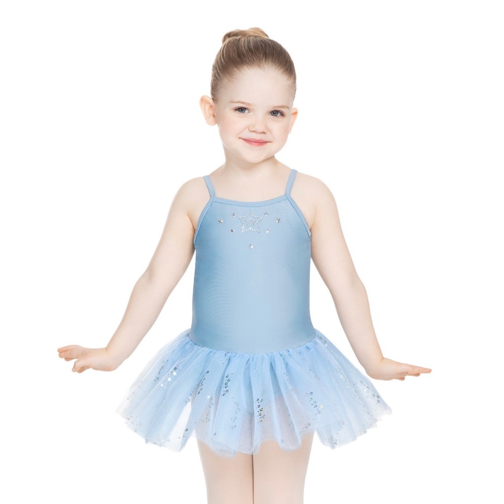 Revolution LC Soft Blue Ballet TUTU with Stars performance dance girl’s large